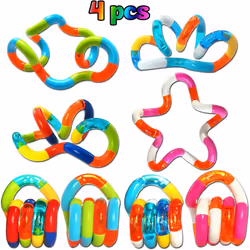 4PCS relaxation therapy for children and adults, sensory toys for stress relief and anti anxiety, brain imagination tools, st ...