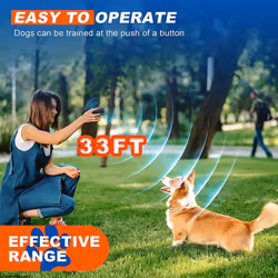 Anti Barking Device, 3 Mode Dual Sensor Upgraded Bark Control Device, 33Ft Range Ultrasonic Dog Bark Deterrent Pet Behavior Training