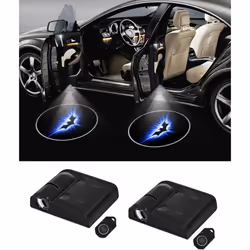 2PCS Car Door Lights Logo Projector for Batman. Lights Welcome Courtesy Ghost Shadow Lamp Universal Wireless Car Door Lights  ...