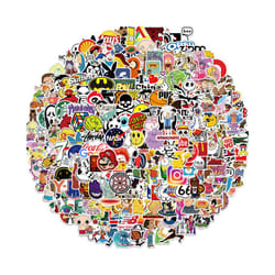 302 PCS Cool Skateboard Stickers,Brand Stickers for Adults Teens,Waterproof Vinyl Stickers for Water Bottle Laptop Luggage Guitar Notebook