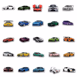 100 PCS Car Stickers Sports car Racing Stickers Vinyl Waterproof Stickers, Party Favors for Water Bottles