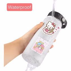100 Pcs Kawaii Stickers for Kids,Cute Stickers Waterproof Vinyl for Water Bottle,Laptop,Phone,Skateboard.Sticker Pack for Teens (Hello KT)