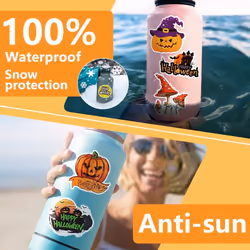 Cute Pumpkin Stickers for Kids Halloween Pumpkin Vinyl Stickers Large for Decorating Pumpkin Stickers Bulk
