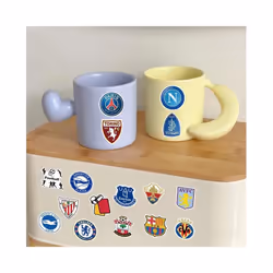 100 pieces of football team club stickers, water bottle waterproof vinyl sports stickers, laptop, phone case, vinyl waterproof stickers