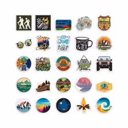 50pcs camping stickers, waterproof vinyl stickers, laptops, tablets, mobile phones, water bottles, bicyclesluggagecomputerscute and fun stickers