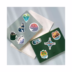 50pcs camping stickers, waterproof vinyl stickers, laptops, tablets, mobile phones, water bottles, bicyclesluggagecomputerscute and fun stickers
