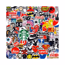 100 Cool Logo Stickers Waterproof Vinyl Stickers Suitable for Laptops,Tablets,Mobile Phones,Water Bottles,Water Bottles,Bicyc ...