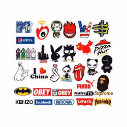100 Cool Logo Stickers Waterproof Vinyl Stickers Suitable for Laptops,Tablets,Mobile Phones,Water Bottles,Water Bottles,Bicycles,Luggage Computers