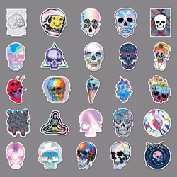 50 "Terrible Cool Skull" Graffiti Vinyl Waterproof Stickers for Laptops, Mobile Phones, Skateboards, Luggage Cases, Water Bottles