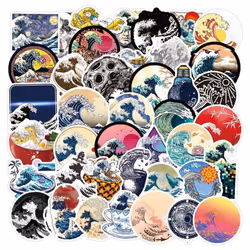 Kanagawa Wave Stickers 50 Piece Waterproof Vinyl Stickers Cute and Fun Stickers Laptop, TabletPhone, Water Bottle,Water Bottl ...