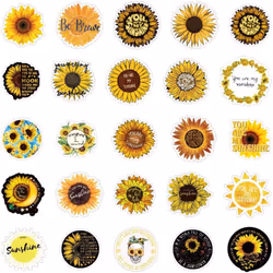 Sunflower stickers 100 cute stickers laptop water bottle, vinyl decorative skateboard waterproof guitar