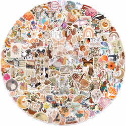200Pcs Cute Boho Aesthetic Water Bottle Stickers Preppy Stickers, Waterproof Stickers for Laptop Journal Scrapbook, Vinyl Sti ...