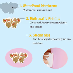 200Pcs Cute Boho Aesthetic Water Bottle Stickers Preppy Stickers, Waterproof Stickers for Laptop Journal Scrapbook, Vinyl Sticker Packs for Girls