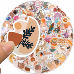 200Pcs Cute Boho Aesthetic Water Bottle Stickers Preppy Stickers, Waterproof Stickers for Laptop Journal Scrapbook, Vinyl Sticker Packs for Girls
