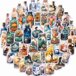 50PCS World in Bottom Sticker Waterproof Vinyl Sticker Suitable for Machine Water Bottles, Laptops, Bicycle Cups, Tablets, an ...