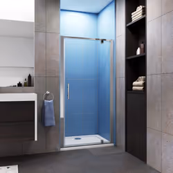 Pivot Hinge Shower Enclosure Glass Door - 860mm