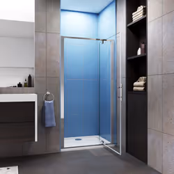 Pivot Hinge Shower Enclosure Glass Door - 860mm