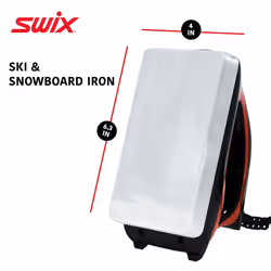 Swix DIGITAL Ski & Snowboard Wax IRON - Red - 18mm Base Plate - Adjust