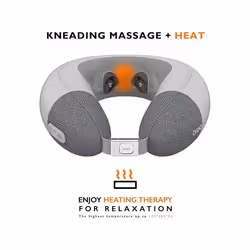 Breo iNeck Air 2 Massage Pillow, Shiatsu U Shaped Neck Massager with Heating Function