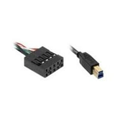 Overland-Tandberg 0.81m, 2x10pin/USB3.0-B USB cable USB 3.2 Gen 1 (3.1 Gen 1) USB B Black