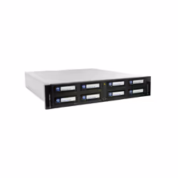 Overland-Tandberg O-T RDX QuikStation 8 RM, 8-bay, 2x 10Gb Ethernet, removable disk array, 2U rackmount - Additional view 6