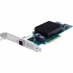 Overland-Tandberg O-T 4-Port External/4-Port Internal 12Gb SAS/SATA to x8 PCIe 4.0 Host Bus Adapte, powered by ATTO, PCIe, SA ...