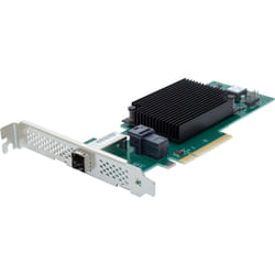 Overland-Tandberg O-T 4-Port External/4-Port Internal 12Gb SAS/SATA to x8 PCIe 4.0 Host Bus Adapte, powered by ATTO