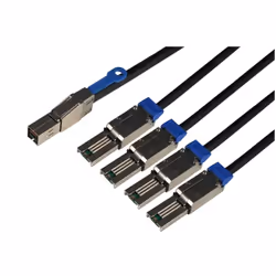 Overland-Tandberg O-T 2M external fanout cable - mini-SAS HD (SFF-8644) to (4x) mini-SAS (SFF-8088), 2 m, SFF-8644, 4 x SFF-8 ...