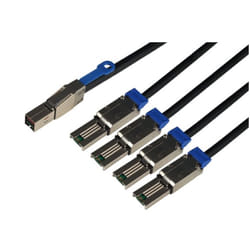Overland-Tandberg O-T 2M external fanout cable - mini-SAS HD (SFF-8644) to (4x) mini-SAS (SFF-8088)