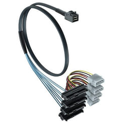 Overland-Tandberg O-T 0.5M internal SAS cable - mini-SAS (SFF-8643) to 4x29 Pin (SFF-8482) with SAS 15 Pin Power Port