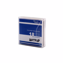 Overland-Tandberg O-T LTO-9 Data Cartridge 18/45TB un-labeled 1pcs. (min. order 5pcs.), Blank data tape, LTO, 18 TB, 45 TB, 3 ...