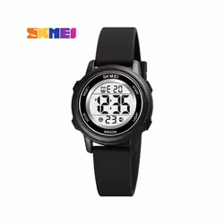 Colorful Kids Boys Girls Led Digital Watch Waterproof Alarm - Black