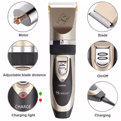 Cordless Dog Clippers | Electric Pet Grooming Kit