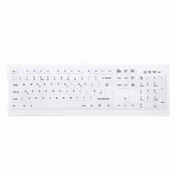 CHERRY AK-C8100F-U1-W/UK, Wired, USB, Membrane, QWERTY, White