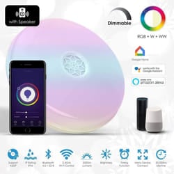 Ener-J Smart WIFI LED Ceiling 24W With Bluetooth Speaker