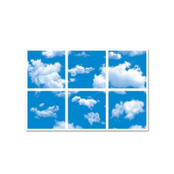 600 X 600 SKY CLOUD 3D VERSION (SOLD AS A PACKAGE OF 6 PANELS), PRICE IS PER SET OF 6 (2 PART)