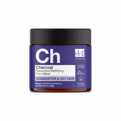 Dr Botanicals Charcoal Superfood Mattifying Face Mask 60ml, Cleansing mask, Women, Combination skin, Oily skin, Mattifying, P ...