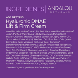 Andalou Hyaluronic DMAE Lift and Firm Cream 50 ml