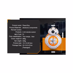 2.4G Remote Control Robot Intelligent Star Wars Upgrade RC BB8 Robot