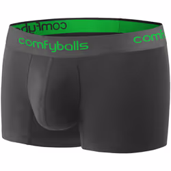 Comfyballs Men's Performance Regular Boxer Shorts Underwear - Charcoal Viper - L