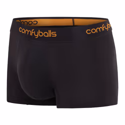 Comfyballs 10-54, Briefs, Boxer brief, Adult, Male, Charcoal, Orange, Monochromatic