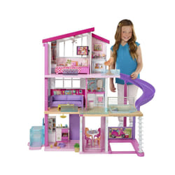 Barbie GNH53 Dreamhouse - 3-Storey Barbie House with 8 Rooms Including Pool, Slide, Elevator, 70 Doll Accessories, Fully Furnished, Adult Assembly Req