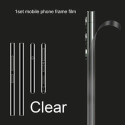 Samsung Galaxy S24 S23 Ultra S23 Plus Side Matte Screen Protector Film Hydrogel Protective Frame Film Border Sticker - S23 Ultra, Clear