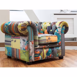 Armchair - Chesterfield - Living Room Chair - Upholstered - CHESTERFIELD - Yellow