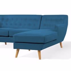Upholstered Sofa - Couch - Corner Sofa - Blue - MOTALA