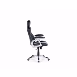 Office chair - Computer chair - Swivel - Synthetic leather - Black and Grey - EXPLORER