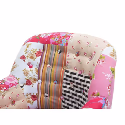 Armchair - Colorful - Patchwork - Upholstered - Fabric - Sette - MANDAL