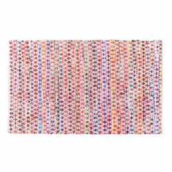 Rug - Carpet - Short Pile - Cotton - 140x200 cm - Multi-colour - ARAKLI