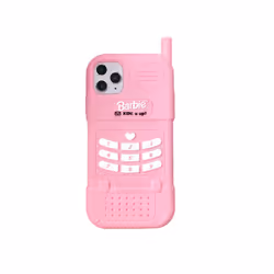 Three-dimensional Pink Barbie Big Brother Big Silicone Protective Cover for IPhone12 12pro (6.1)