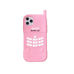 Three-dimensional Pink Barbie Big Brother Big Silicone Protective Cover for IPhone12 12pro (6.1)